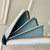 LV M11745 Louis Vuitton Zippy Wallet White Blue