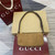 Gucci 860784 Gucci Half Horsebit Mini Shoulder Bag Brown GG Suede