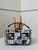 Fendi 8BS017 Mini Baguette canvas bag with FF embroidery 0159BS Blue &Black