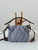 Fendi 8BS105AV5WF1SXQ Mamma Baguette Small Blue denim-effect FF jacquard mini-bag miniature 8677S