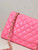 Chanel A01112 Flap Classic 11.12 Handbag Lambskin & Gold-Tone Metal Rose Pink