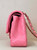 Chanel A01112 Flap Classic 11.12 Handbag Lambskin & Gold-Tone Metal Rose Pink