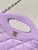 Chanel AP3656 Small Shopping Bag Shiny Lambskin & Gold-Tone Metal Light Purple
