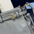 Prada 1BA433 Large Leather Handbag Gray