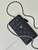 Chanel AP0990 25B Phone Bag Grained Shiny Calfskin Gold-Tone Metal Black