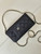 Chanel AP0990 25B Phone Bag Grained Shiny Calfskin Gold-Tone Metal Black