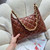 Chanel AS4923 Large Hobo Shiny Lambskin & Gold-Tone Metal Brown
