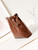 Chanel 22 AS3260 Small Handbag Shiny Calfskin Brown Gold