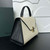 Valextra WBES0056028 Iside Top Handle Medium Bag White and Black