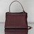 Balenciaga 7897722 Rodeo Handbag Medium in Wine Red smooth calfskin Gold