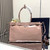 Prada 1BA433 Large Leather Handbag Pink