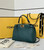 Fendi 8BN244 Peekaboo Iconic Mini Green Ostrich Leather 66806 Bag