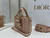 Dior M0636 Mini Lady D-Joy Bag Pink Cannage Lambskin