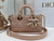 Dior M0636 Mini Lady D-Joy Bag Pink Cannage Lambskin