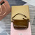 MiuMiu 5NE841 Naplak Patent Leather Pouch Bag Bronw