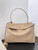 Balenciaga 7897442 Rodeo Handbag Large in Apricot smooth calfskin aged-Gold