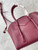 Givenchy BB50J0B00D Mini Antigona Lock Bag in Box Leather Wine red