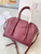Givenchy BB50J0B00D Mini Antigona Lock Bag in Box Leather Wine red