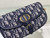 Dior M9327 Bobby bag East West Oblique Jacquard Navy Blue Box Calfskin