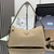 Prada Aimée large nubuck leather shoulder bag 1BC231 Apricot