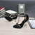 Tomford Shiny Leather Padlock Pointy Naked Sandal 105mm W22723