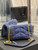 Saint Laurent Lou lou Puffer Mini Bag YSL 620333 Canvas and smooth leather Navy Blue