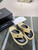 Chanel G38865 Sandals Mules Fabric Women C91182