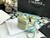 Chanel AP2553 Small Vanity with Chain Grained Calfskin Green
