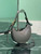 Prada 1BC194 Arqué small leather Shoulder  Bag Gray