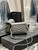 YSL 630951 Saint Laurent Loulou Toy Bag In Matelassé "Y" Leather Grey