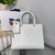 Prada 1BA337 Medium Saffiano leather handbag White