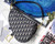Dior Saddle Bag M0446 Blue Dior Oblique Jacquard