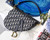 Dior Saddle Bag M0446 Blue Dior Oblique Jacquard