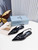 Prada 1I901M Brushed leather Slingback pumps Shiny Leather Sandals Shoes P91038