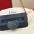 Dior M8641 Medium Diordouble Bag Deep Ocean Blue - luxibagsmall