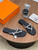 Hermes H261038ZvL1390 Miss sandal Black & Silver