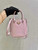 Prada 1BA331 Small Brushed Leather Tote Pink