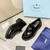 Prada 1D246M Chocolate brushed leather loafers P91182