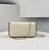 Fendi 8521 Baguette Chain Midi Shoulder Bag White