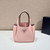Prada 1BG335 Tote Leather Bucket Handbag Pink