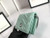 Gucci 625693 GG Marmont Card Case Wallet Green - luxibagsmall