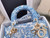Dior M0565 Medium Lady D-Life Bag Cornflower Blue Toile de Jouy Embroidery