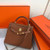 Hermes Kelly Danse 20316 Designer Tote Shoulder Strap Bag Tan - luxibagsmall
