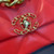 Chanel 19 Large Handbag Lambskin Gold AS1161 Red