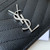 YSL 423291 Yves Saint Laurent Monogram card case in grain de poudre embossed leather - luxibagsmall