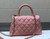 Chanel A92990 Medium Flap Bag With Top Handle Bag Pink