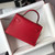 Hermes Kelly Bag Hermes 19CM Epsom Shoulder Mini Bag Red 20465