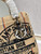 Dior M0565 Lady D-Life Medium Bag Beige Union Jute Fabric