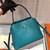Prada 1BA282 Medium Saffiano Leather Prada Matinee Bag Blue - luxibagsmall