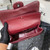 Chanel CF A01113 Classic Flap Bag in Lambskin Wine Red